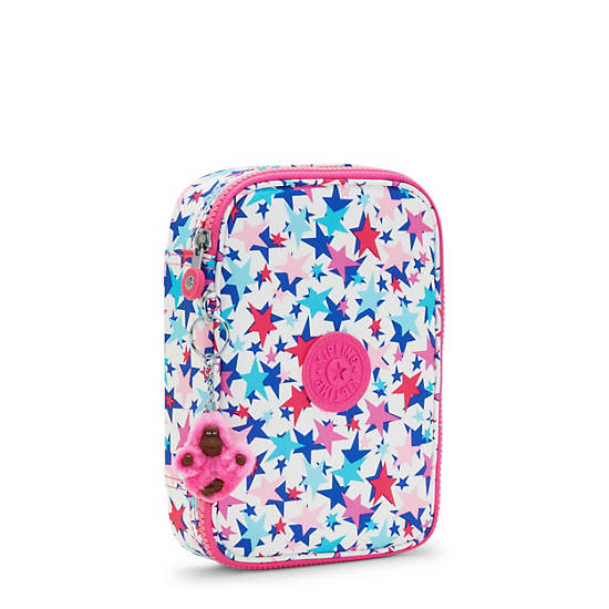 Kipling 100 Pens Printed Case Bags Poppy Stars | CA 2035JP